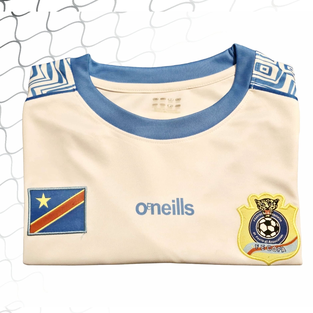 O'Neills White and Blue Geometric Men's Jersey